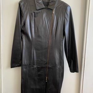 Danier Black leather dress